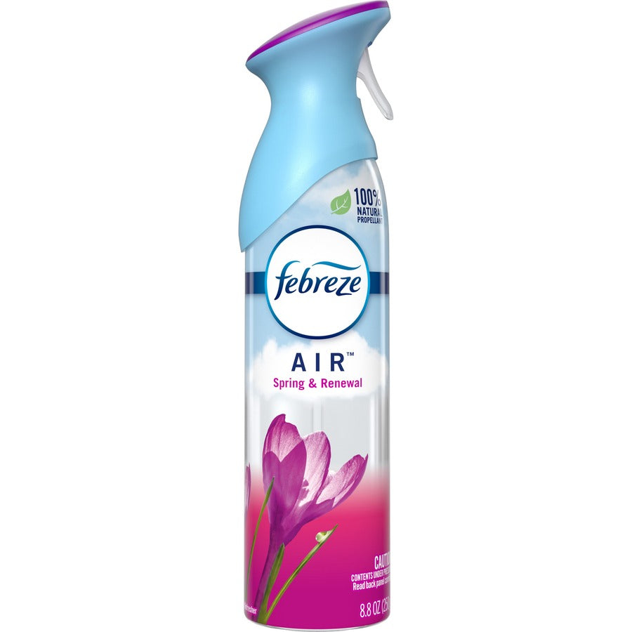 Febreze Odor-Fighting Air Freshener - Spray - 8.8 fl oz (0.3 quart) - Spring & Renewal - 6 / Carton - Odor Neutralizer, VOC-free