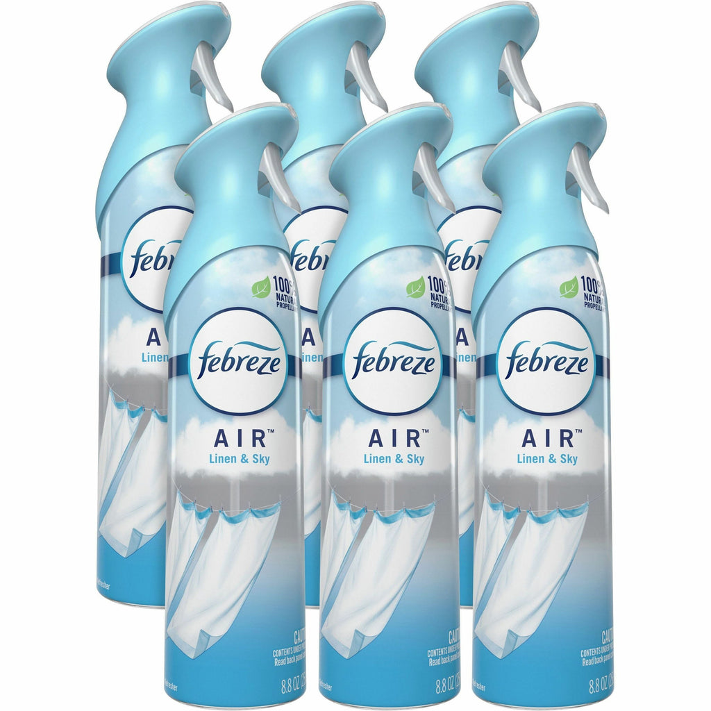 febreze-odor-fighting-air-freshener-spray-88-fl-oz-03-quart-linen-&-sky-6-carton-odor-neutralizer-voc-free_pgc96256ct - 1