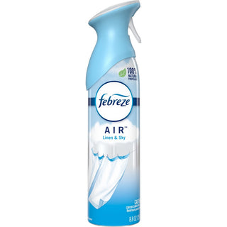 Febreze Odor-Fighting Air Freshener - Spray - 8.8 fl oz (0.3 quart) - Linen & Sky - 6 / Carton - Odor Neutralizer, VOC-free