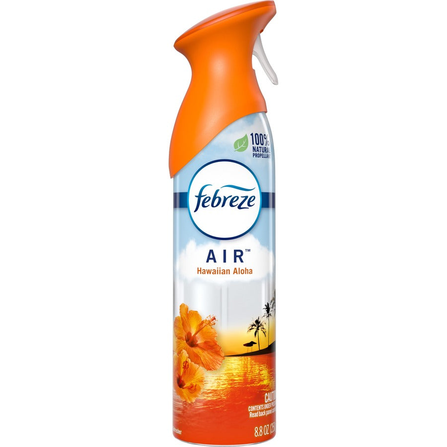 Febreze Air Freshener Spray - Spray - 8.5 fl oz (0.3 quart) - Hawaiian Aloha - 6 / Carton - Odor Neutralizer, VOC-free