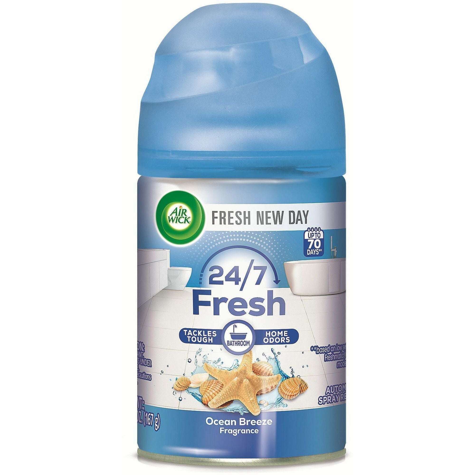 Freshmatic Ultra Automatic Refill, Ocean Breeze, 5.89 oz Aerosol Spray, 6/Carton