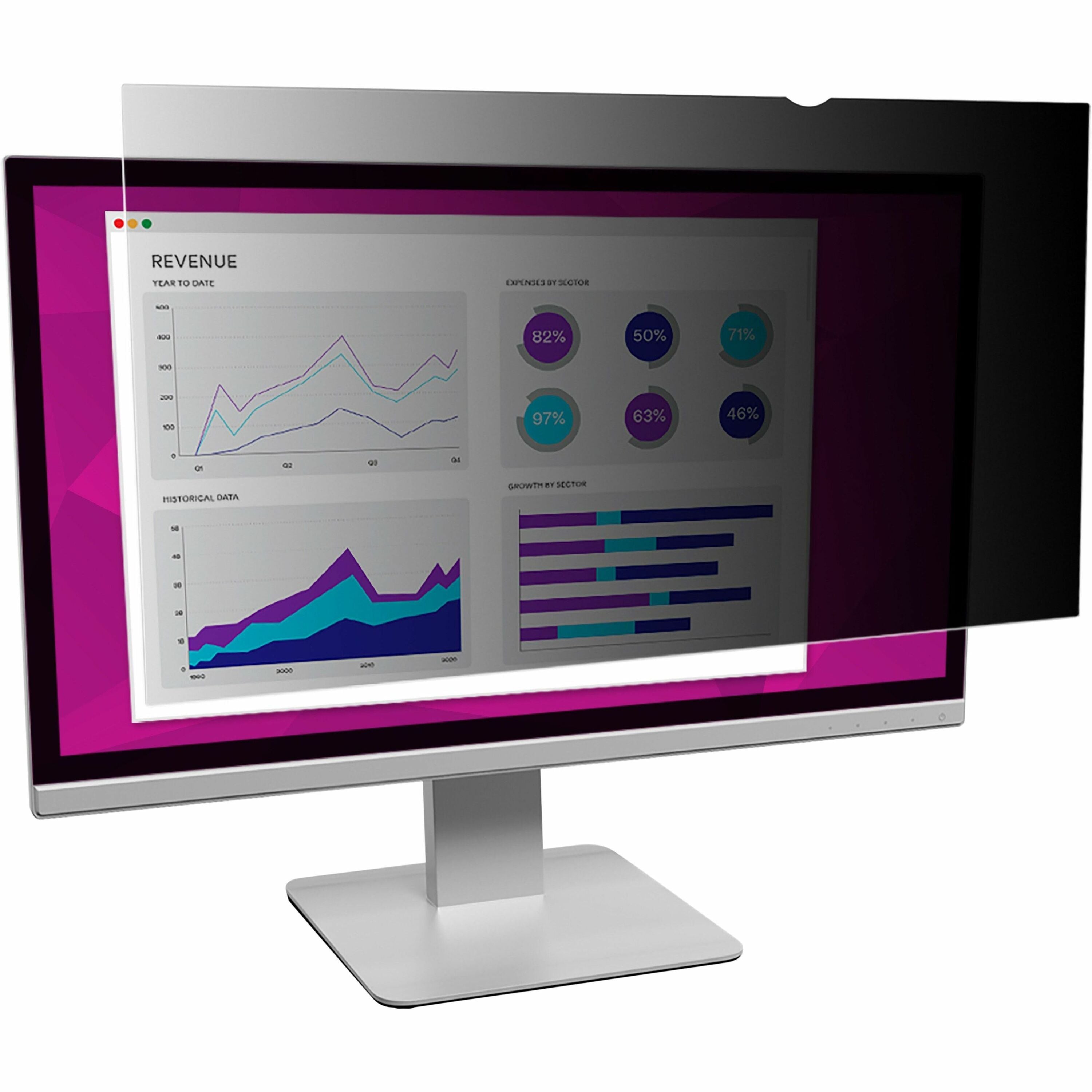 High Clarity Privacy Filter for 23.8" Widescreen Flat Panel Monitor, 16:9 Aspect Ratio