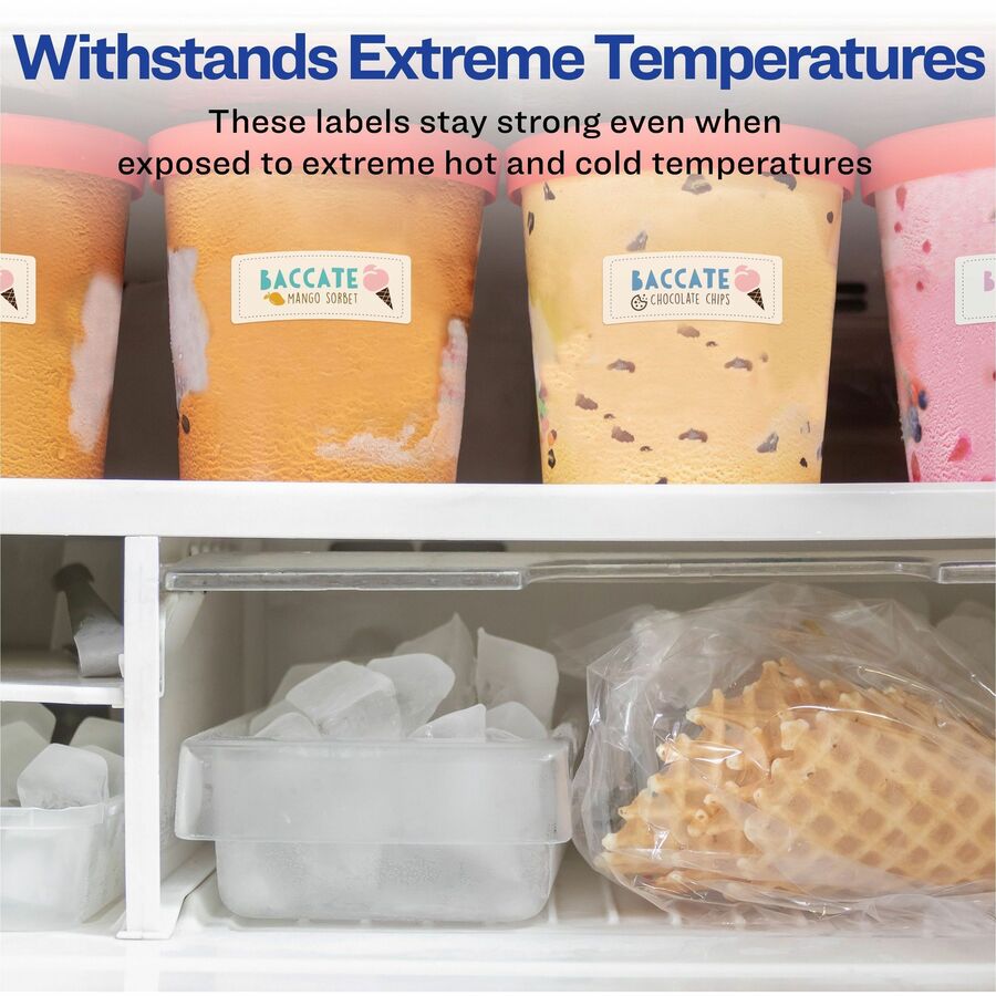 Avery 1" x 2-5/8" Labels, Ultrahold, 15,000 Labels (95520) - Waterproof - 1" Width x 2 5/8" Length - Permanent Adhesive - Rectangle - Laser - White - Film - 30 / Sheet - 500 Total Sheets - 15000 Total Label(s) - 1 - Permanent Adhesive, Durable,