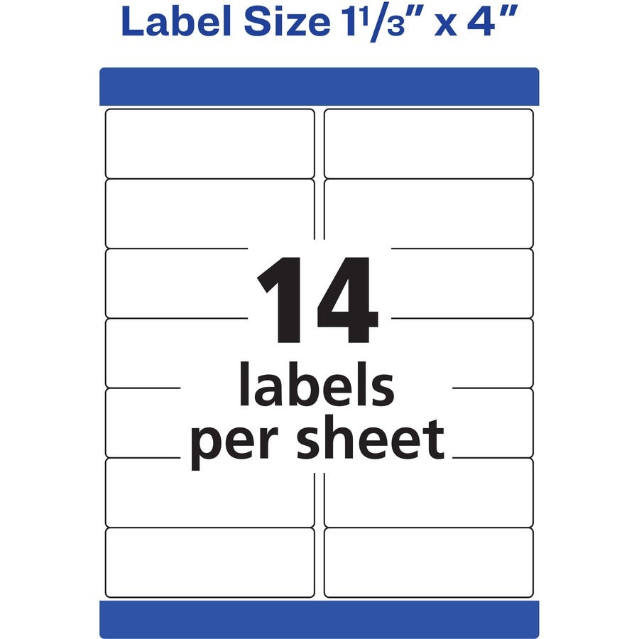 avery-1-1-3-x-4-labels-ultrahold-7000-labels-95522-waterproof-1-21-64-width-x-4-length-permanent-adhesive-rectangle-laser-white-film-14-sheet-500-total-sheets-7000-total-labels-1-permanent-adhesive-durable_ave95522 - 2