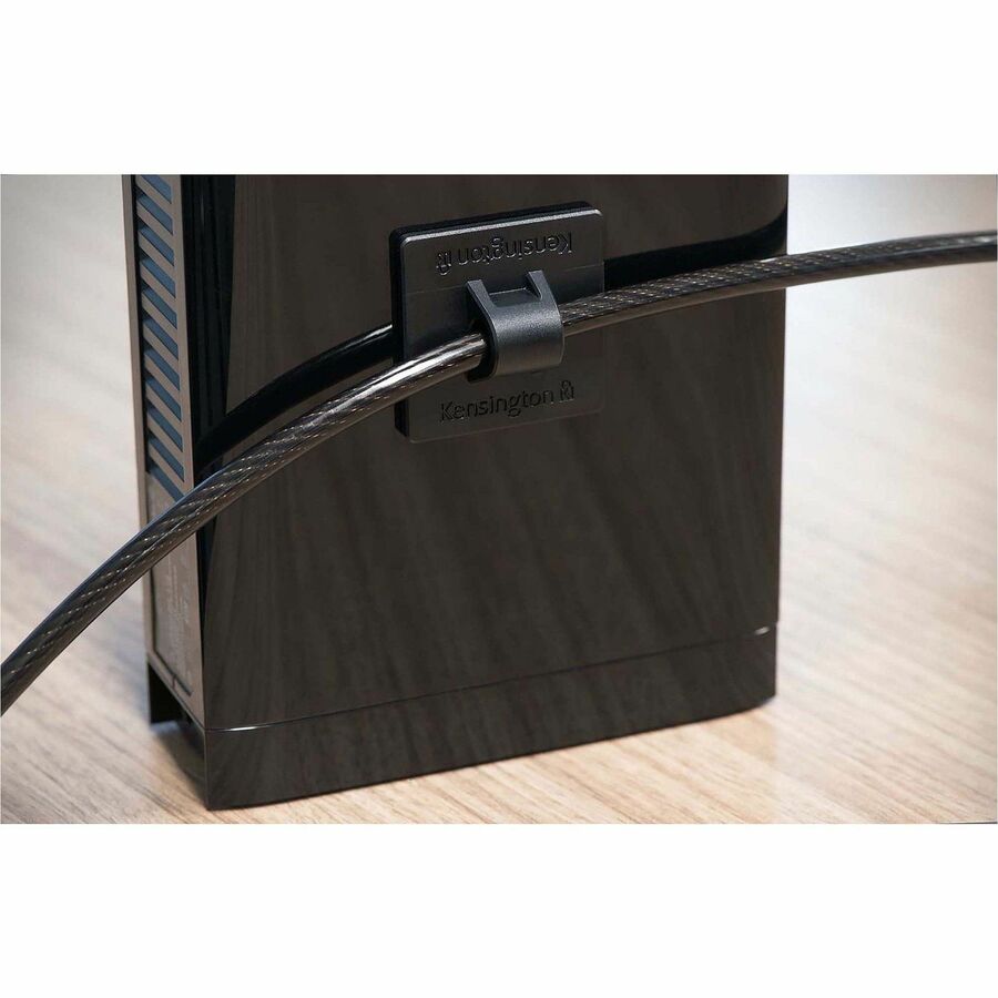 Kensington Desktop & Peripherals 2.0 Locking Kit - Keyed Lock - Black - Carbon Steel, Plastic - 8 ft - For Desktop Computer, Keyboard, Mouse, Computer