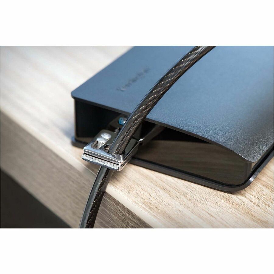Kensington Desktop & Peripherals 2.0 Locking Kit - Keyed Lock - Black - Carbon Steel, Plastic - 8 ft - For Desktop Computer, Keyboard, Mouse, Computer