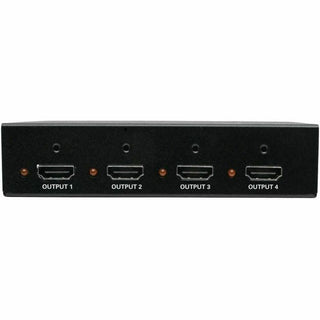 Tripp Lite by Eaton 4-Port 3D HDMI Splitter HDCP 2.2, HDR, 4K @ 60Hz Ultra HD Video Audio - 3840 2160 - 22.97 ft Maximum Operating Distance - HDMI In - HDMI Out - Metal - TAA Compliant