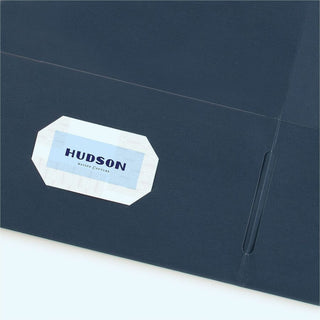 Avery Letter Pocket Folder - 8 1/2" x 11" - 40 Sheet Capacity - 2 Internal Pocket(s) - Embossed Paper - Dark Blue - 125 / Carton