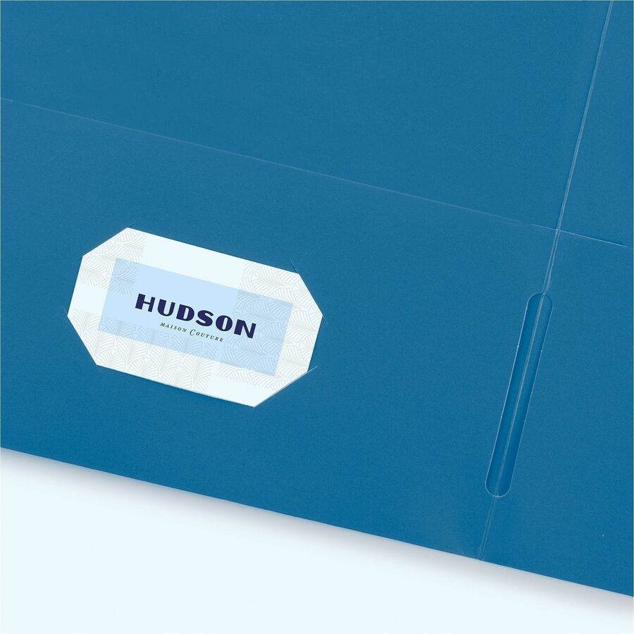 Avery Letter Pocket Folder - 8 1/2" x 11" - 40 Sheet Capacity - 2 Internal Pocket(s) - Light Blue - 125 / Carton