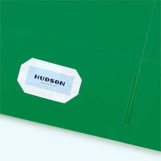 Avery Letter Pocket Folder - 8 1/2" x 11" - 40 Sheet Capacity - 2 Internal Pocket(s) - Embossed Paper - Green - 125 / Carton