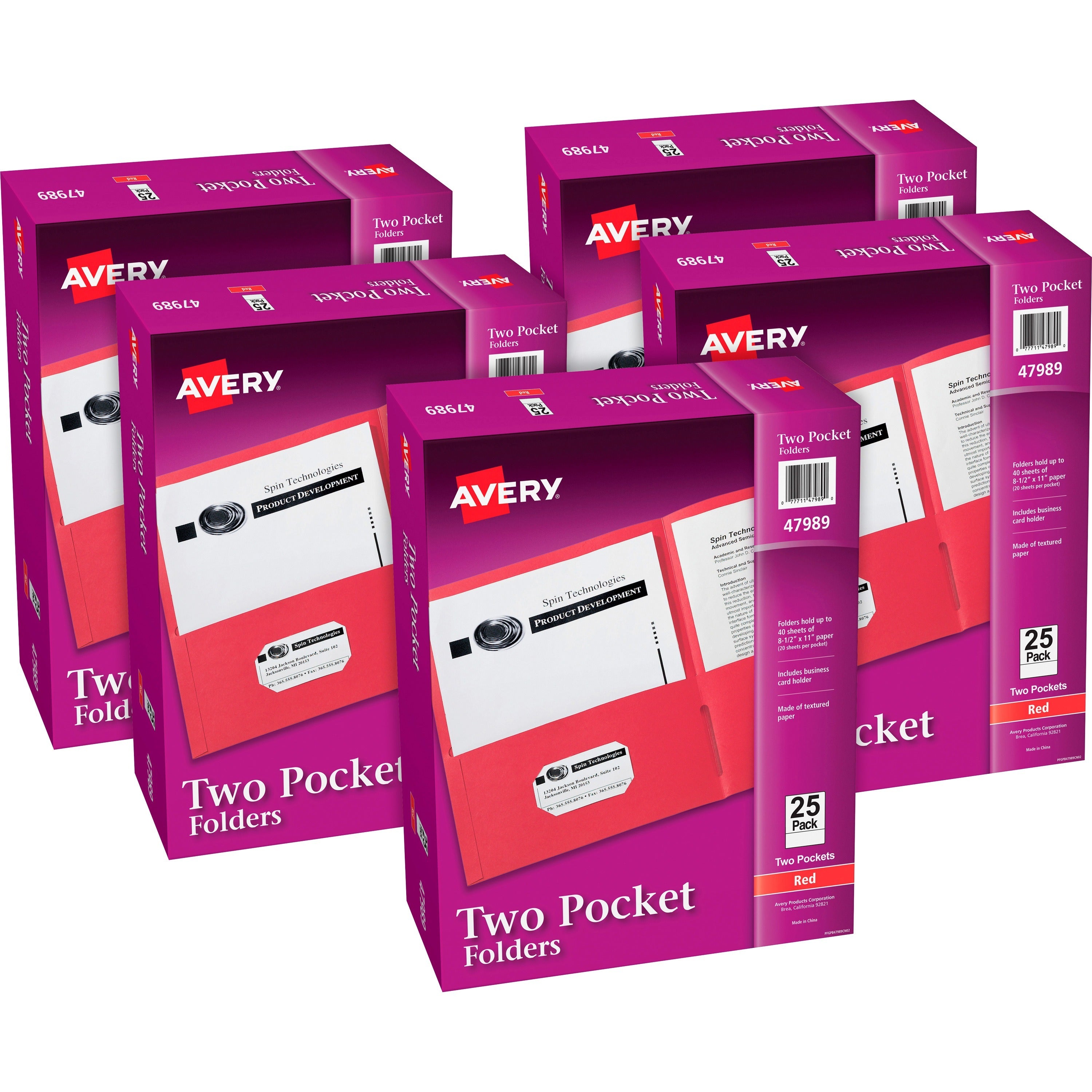 avery-letter-pocket-folder-8-1-2-x-11-40-sheet-capacity-2-internal-pockets-embossed-paper-red-125-carton_ave47989ct - 1
