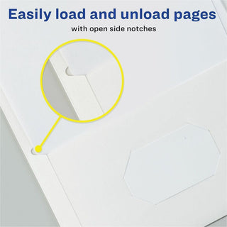 Avery Letter Pocket Folder - 8 1/2" x 11" - 40 Sheet Capacity - 2 Internal Pocket(s) - Embossed Paper - White - 125 / Carton