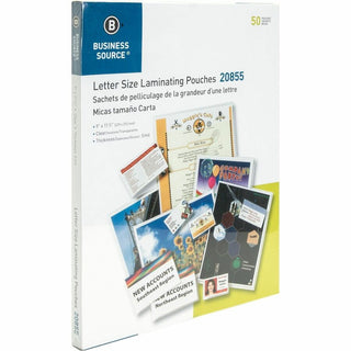 Business Source Letter Size Laminating Pouches