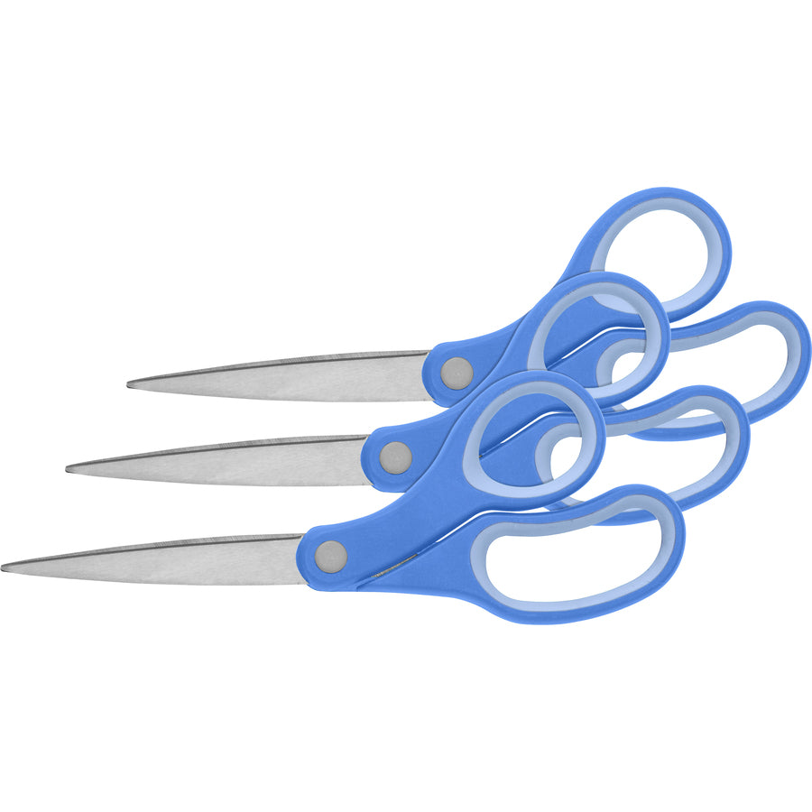 sparco-bent-multipurpose-scissors-8-overall-length-bent-stainless-steel-blue-3-bundle_spr39043bd - 2