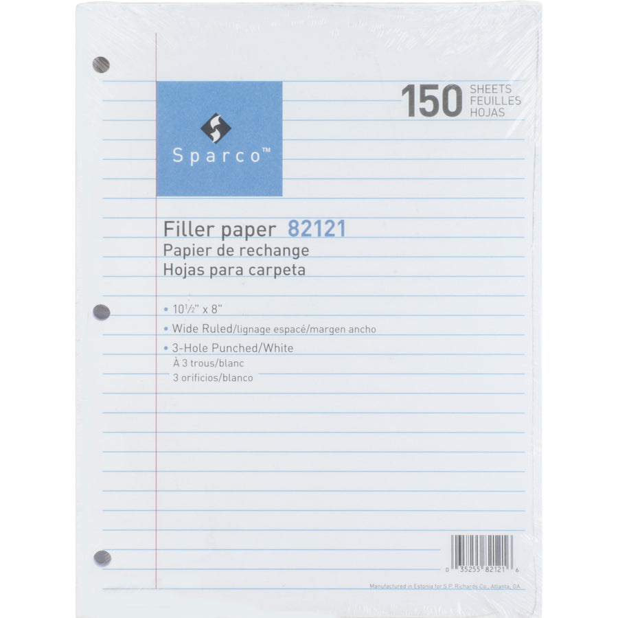 sparco-3hp-filler-paper-1800-sheets-wide-ruled-16-lb-basis-weight-8-x-10-1-2-white-paper-bleed-free-12-bundle_spr82121bd - 3