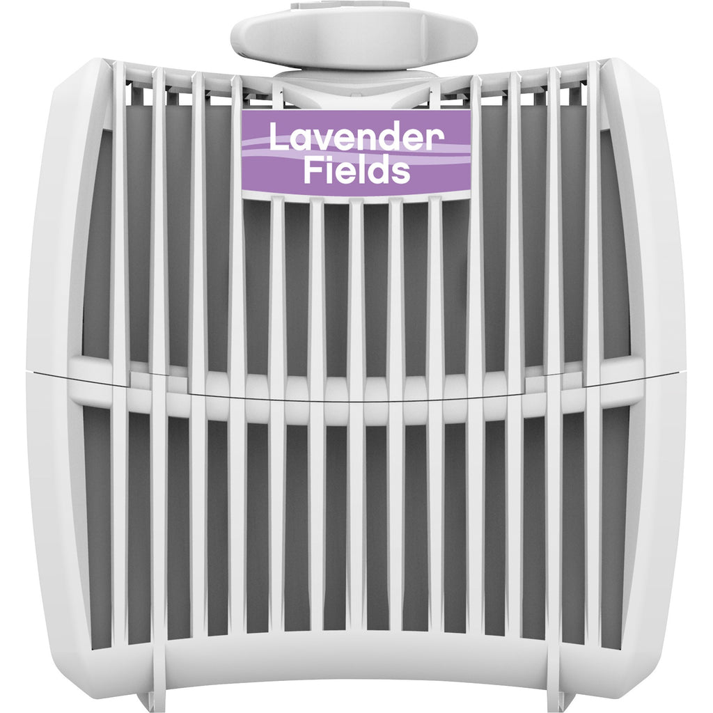 Genuine Joe Air Refreshener Refill Cartridge - Lavender Field - 12 / Carton - Long Lasting, Odor Neutralizer