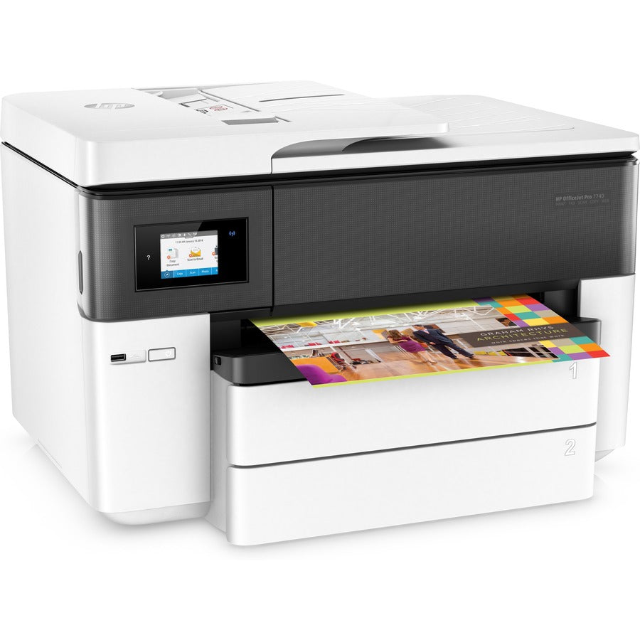 OfficeJet Pro 7740 All-in-One Printer, Copy/Fax/Print/Scan