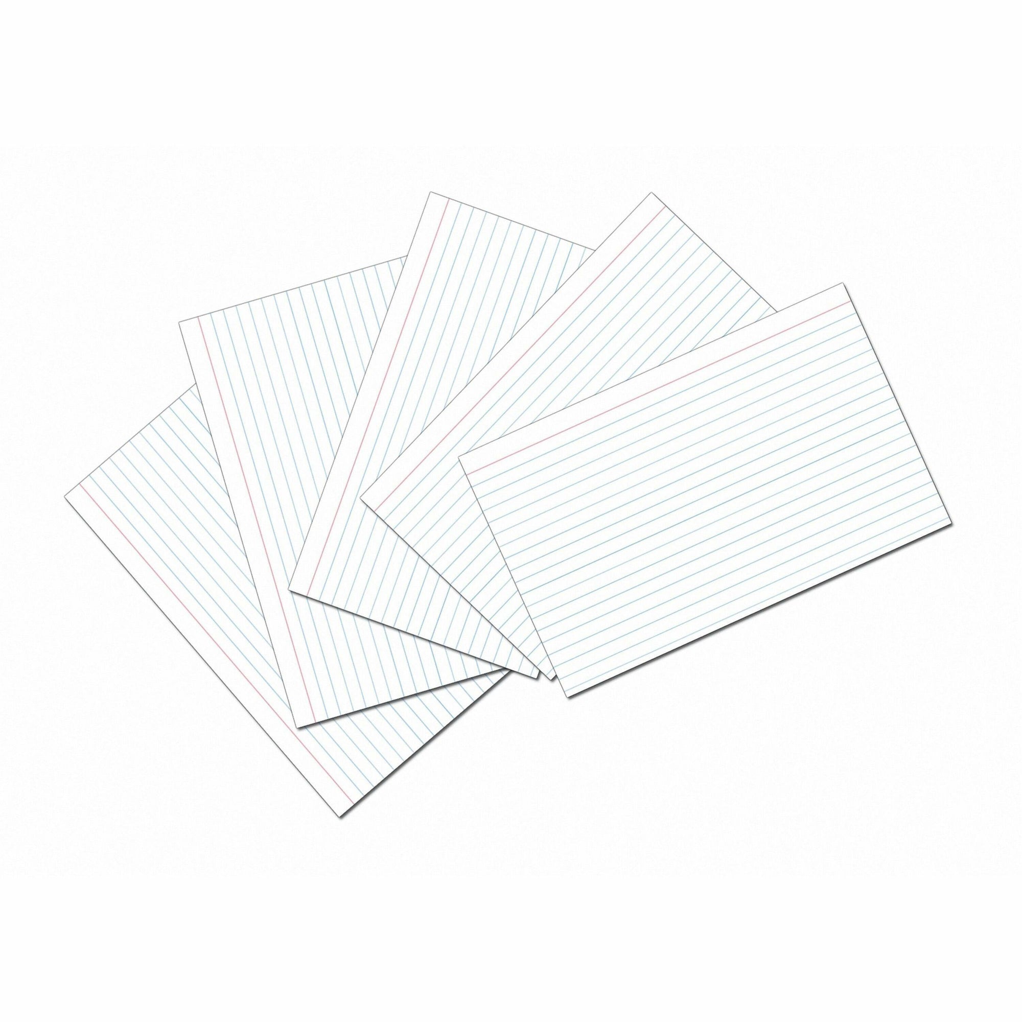 pacon-ruled-index-cards-front-ruling-surface-ruled-025-ruled-index-card-5-x-8-white-paper-sturdy-100-pack_pac5137 - 1