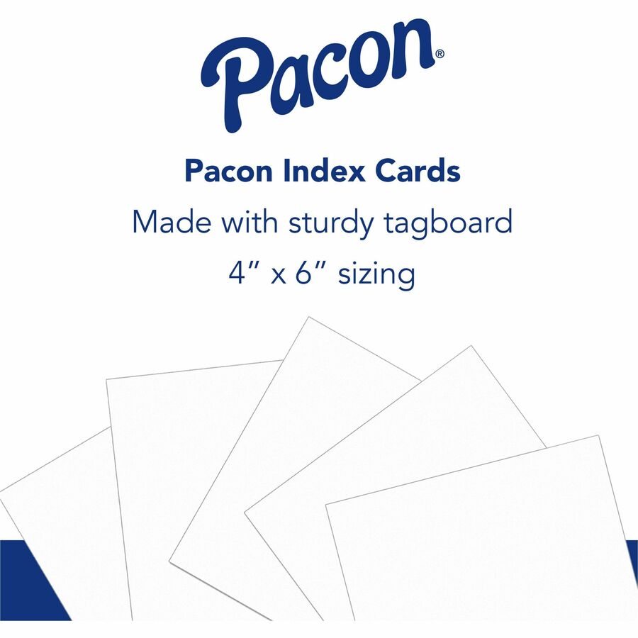 pacon-unruled-index-cards-plain-unruled-index-card-4-x-6-white-paper-sturdy-100-pack_pac5142 - 3