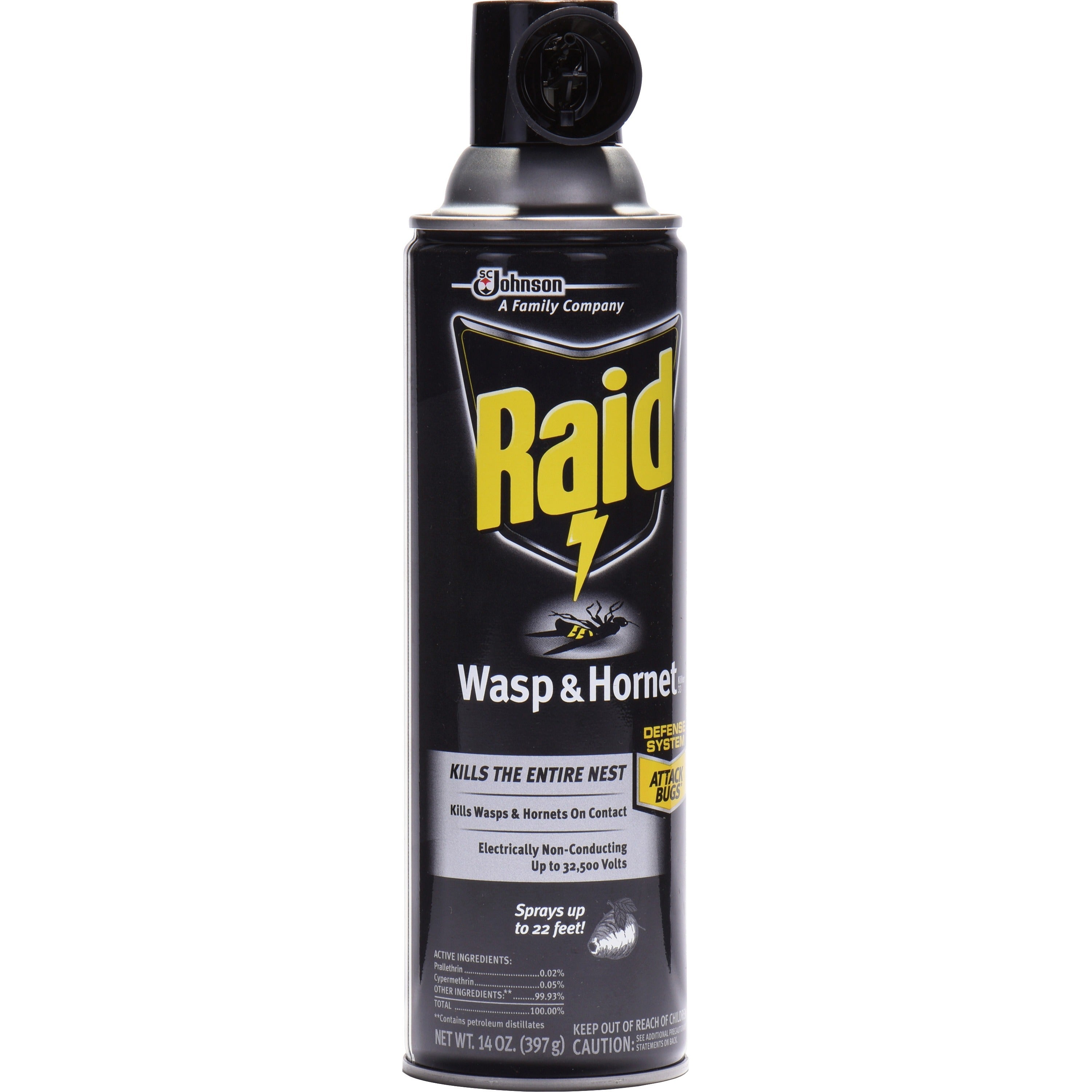 raid-wasp-hornet-killer-spray-spray-kills-hornet-wasp-mud-dauber-yellow-jacket-bugs-14-fl-oz-white-12-carton_sjn668006ct - 5