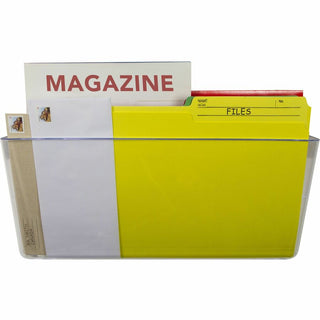 Wall File, Legal Size, 16" x 4" x 7", Clear