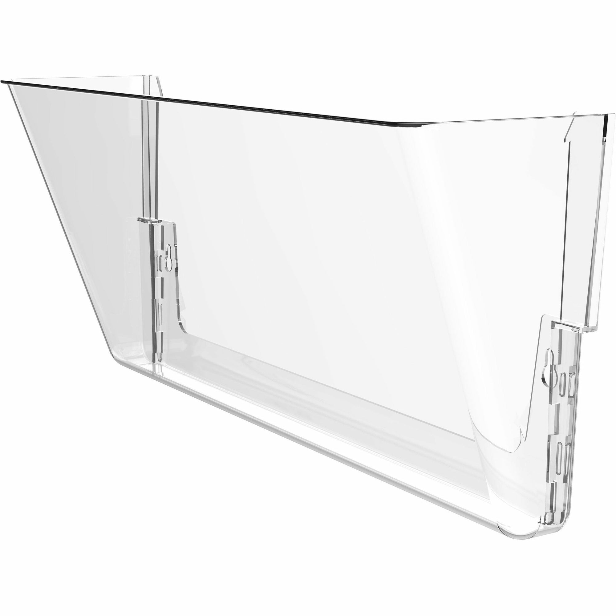 Wall File, Legal Size, 16" x 4" x 7", Clear