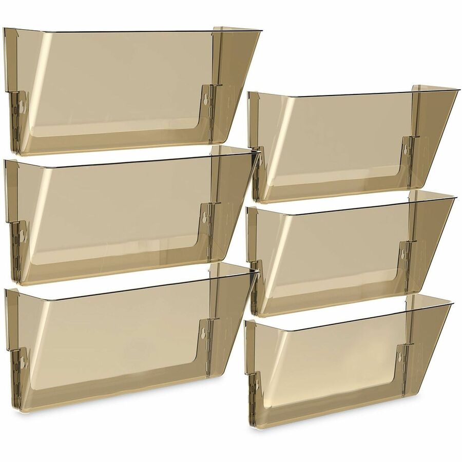 Wall File, Legal Size, 16" x 4" x 7", Smoke