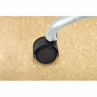 Master Caster Duet Noiseless Chair Mat Casters - 2" Diameter - 110 lb - Polyurethane - Matte Black - 5 / Set