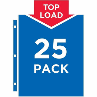 Avery Secure Top Sheet Protectors - For Letter 8 1/2" x 11" Sheet - 3 x Holes - Ring Binder - Top Loading - Clear - Polypropylene - 75 / Bundle