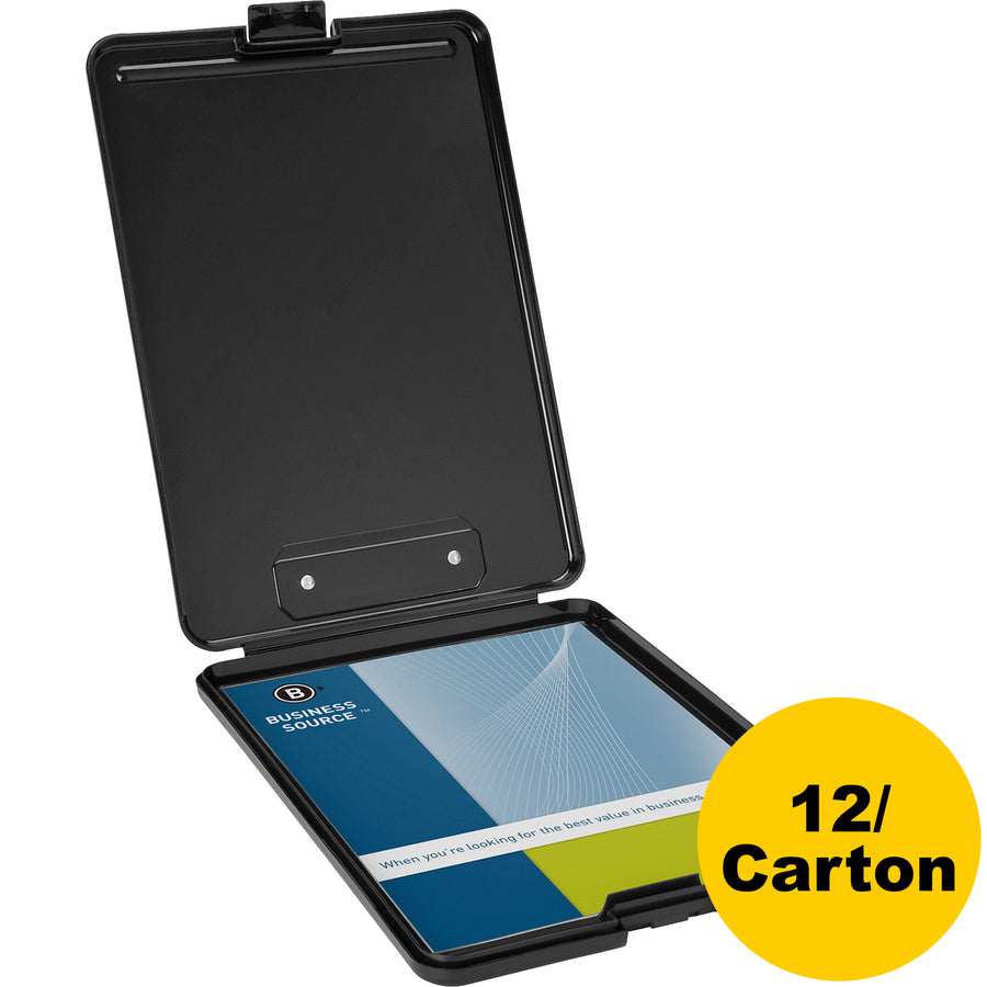 business-source-storage-clipboard-8-1-2-x-11-plastic-black-12-carton_bsn37513ct - 6