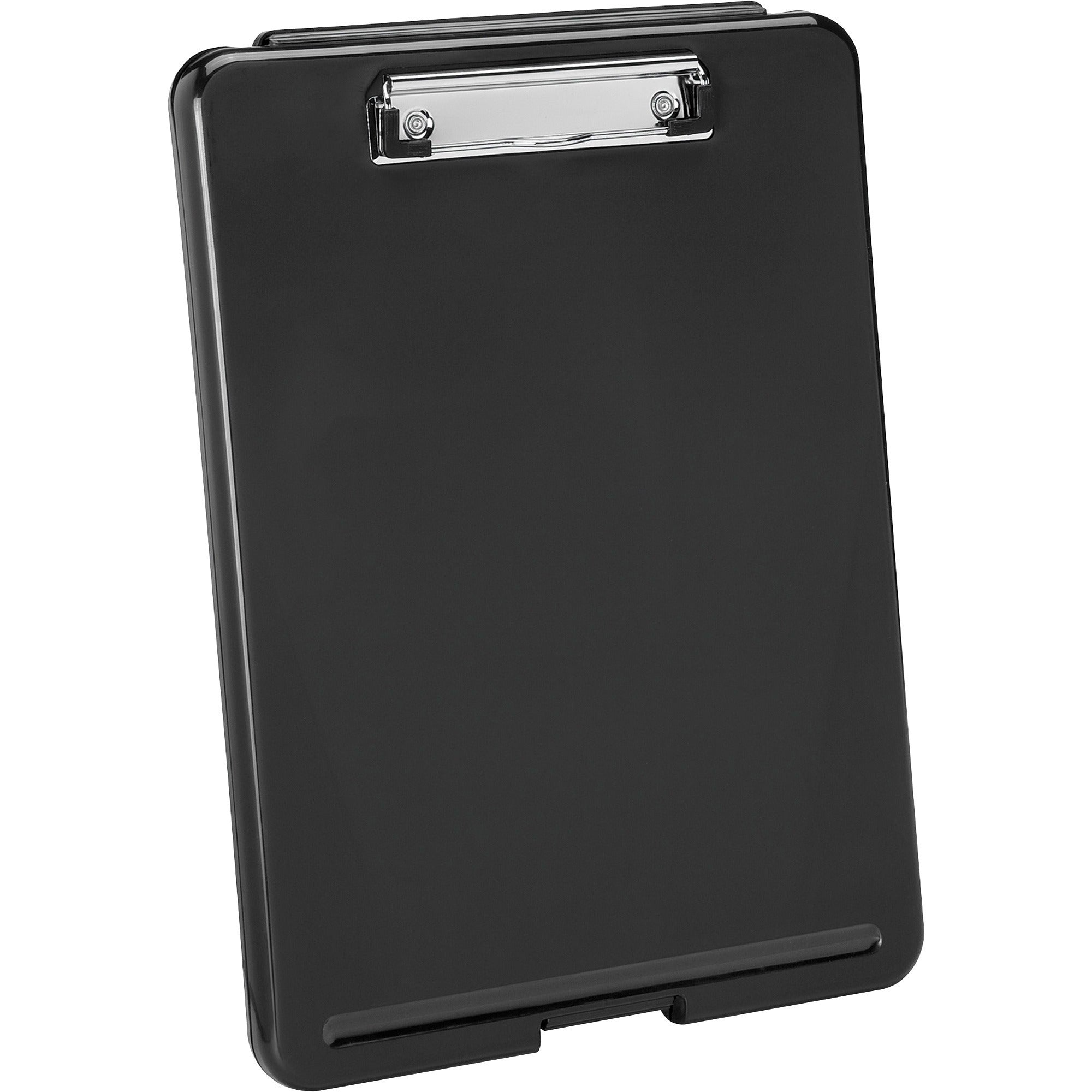 business-source-storage-clipboard-8-1-2-x-11-plastic-black-12-carton_bsn37513ct - 2