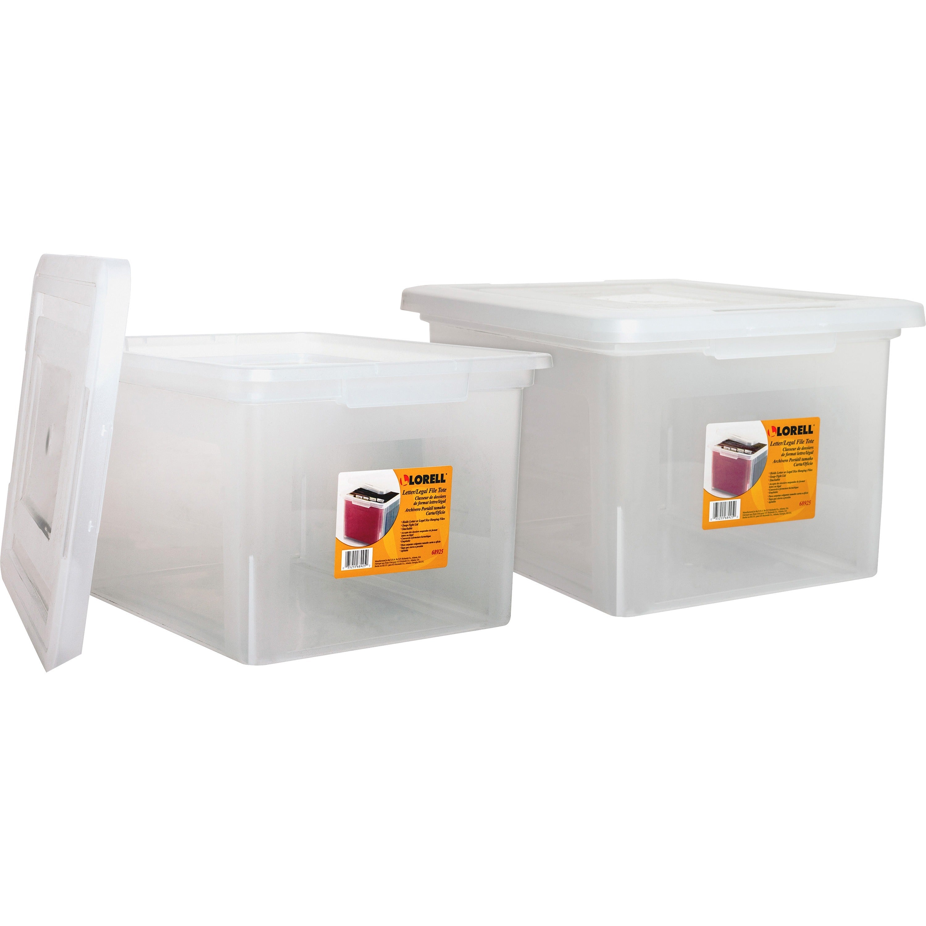 Lorell Stacking File Boxes - External Dimensions: 14.2