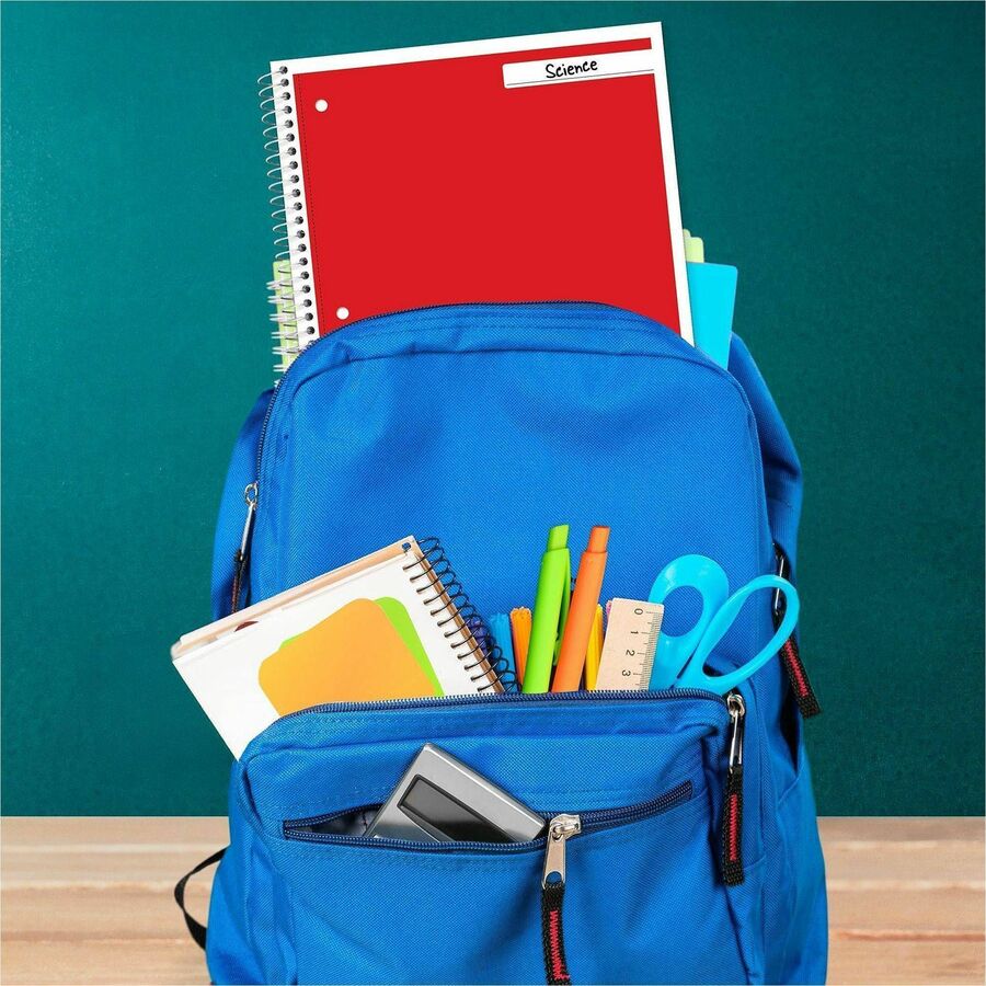 Mead One-subject Spiral Notebook - 70 Sheets - Spiral - College Ruled - 8" x 10 1/2" - White Paper - TanBoard Cover - Heavyweight, Punched - 12 / Bundle