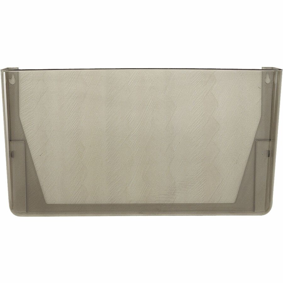 Officemate Mountable Wall File - 7" Height x 13" Width x 4.1" Depth - Smoke - Plastic - 4 / Carton