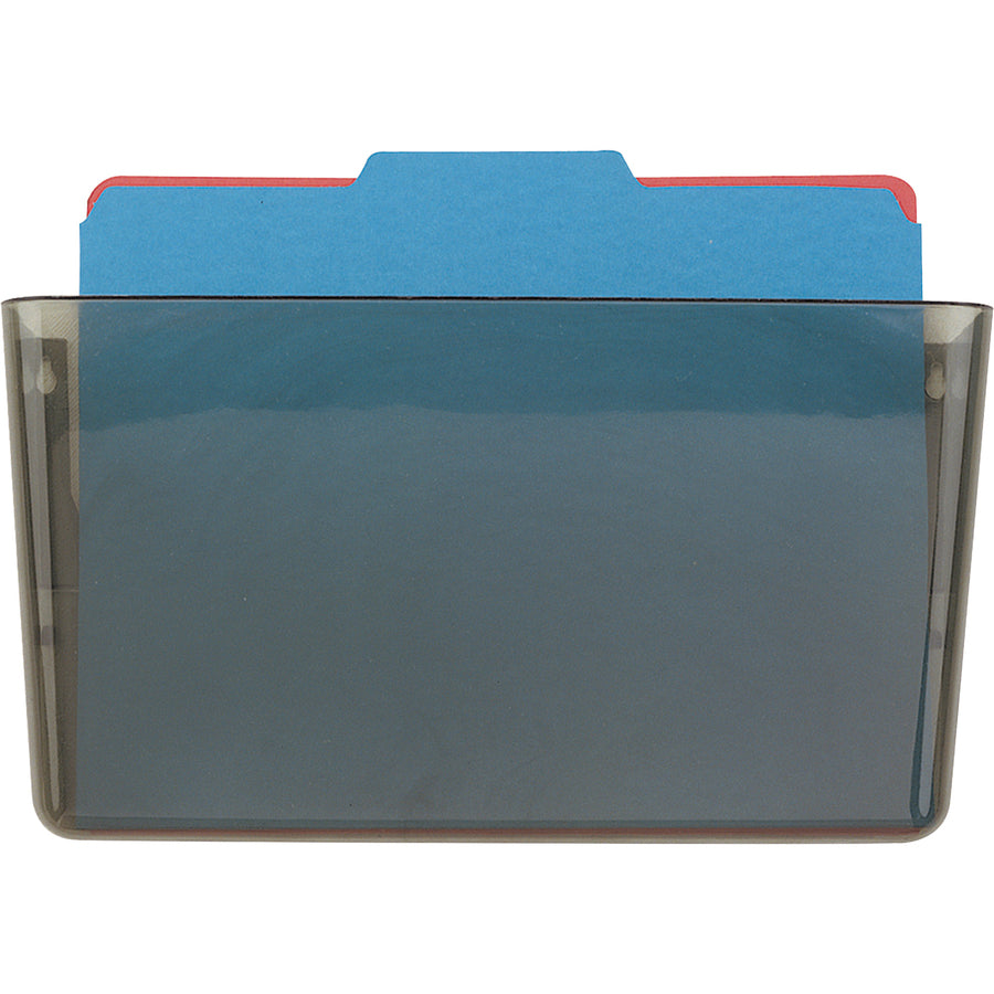 officemate-mountable-wall-file-7-height-x-13-width-x-41-depth-smoke-plastic-4-carton_oic21431ct - 2