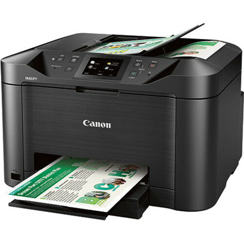 Canon MAXIFY MB5120 Wireless Inkjet Multifunction Printer - Color - Copier/Fax/Printer/Scanner - 600 x 1200 dpi Print - Automatic Duplex Print - 250 sheets Input - Color Scanner - 1200 dpi Optical Scan - Color Fax - Ethernet - Wireless LAN - Mopria -
