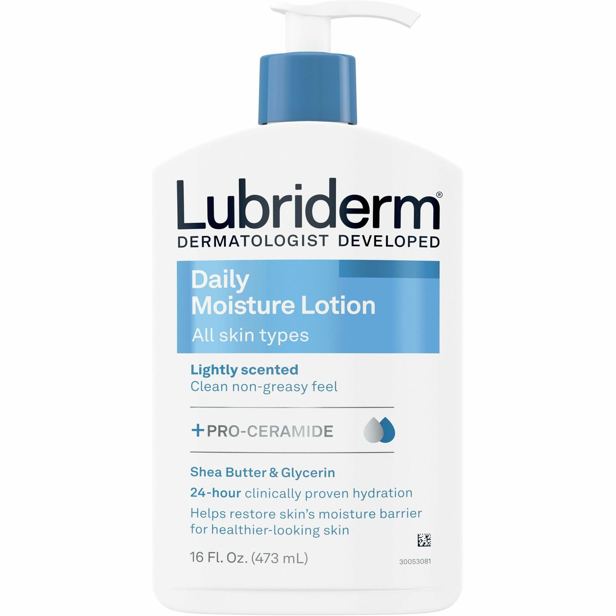 lubriderm-daily-moisture-lotion-lotion-16-fl-oz-for-normal-dry-skin-moisturising-non-greasy-1-each_joj48305 - 1