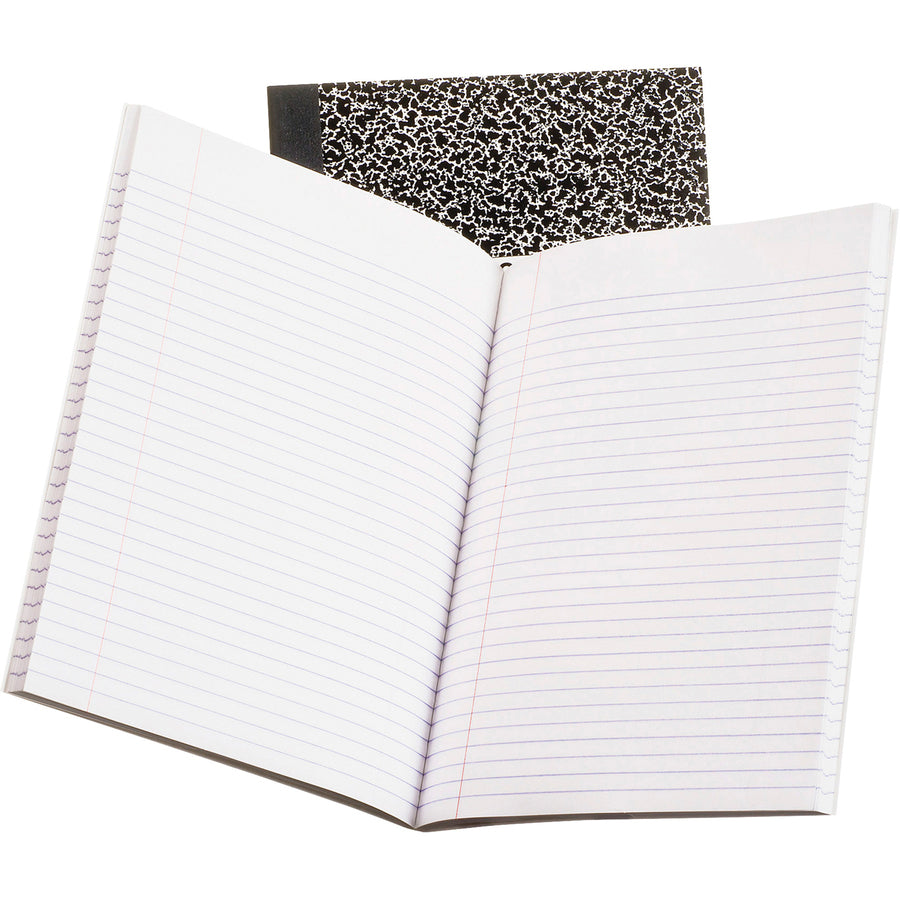 oxford-tops-college-ruled-composition-notebook-80-sheets-stitched-7-7-8-x-10-white-paper-black-marble-cover-1-each_oxf26252 - 2