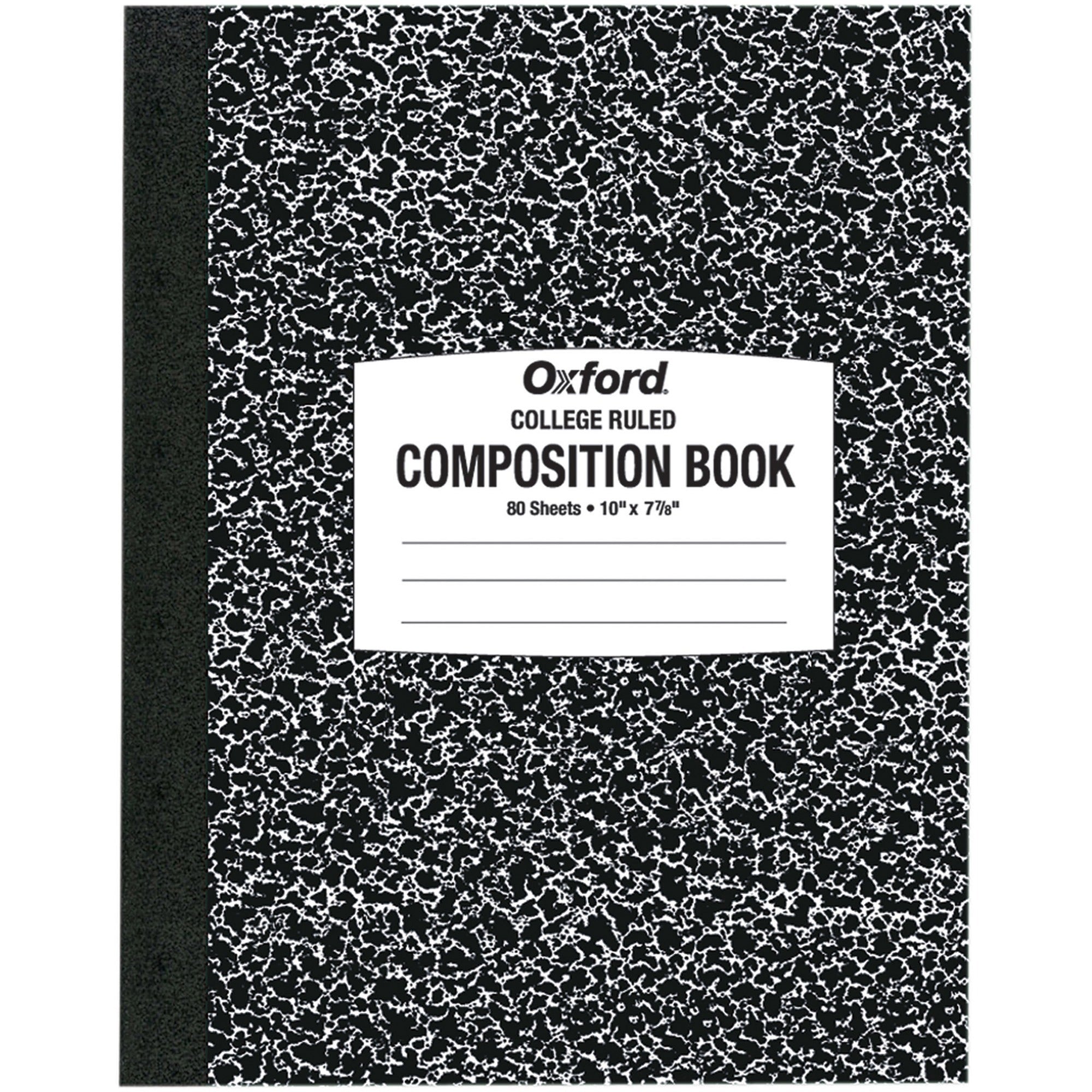 oxford-tops-college-ruled-composition-notebook-80-sheets-stitched-7-7-8-x-10-white-paper-black-marble-cover-1-each_oxf26252 - 1