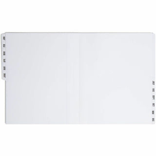 Smead Letter Recycled Organizer Folder - 8 1/2" x 11" - 12 Divider(s) - Blue - 35% Recycled - 1 Each