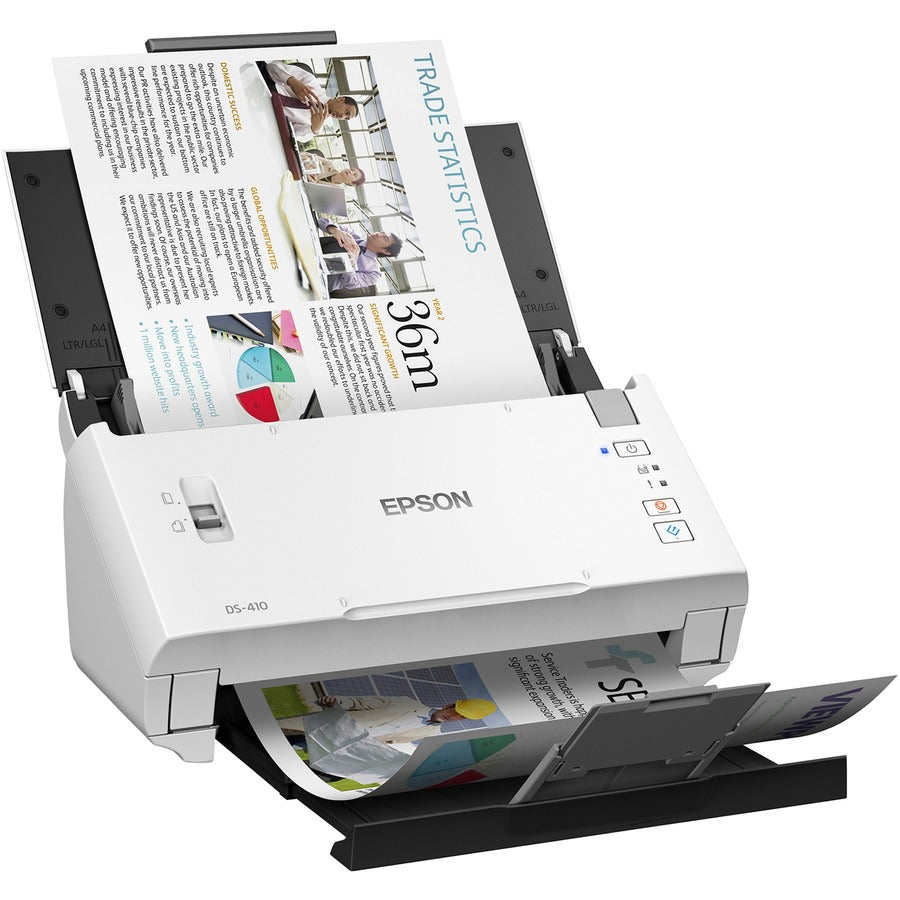 DS-410 Document Scanner, 600 dpi Optical Resolution, 50-Sheet Duplex Auto Document Feeder