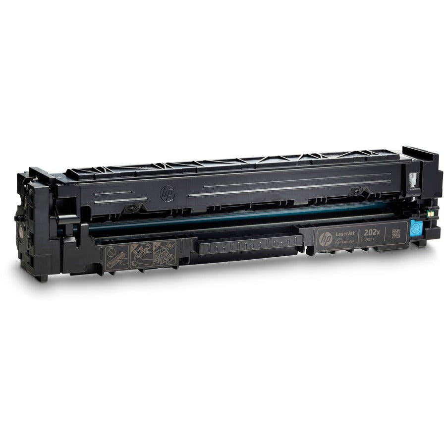HP 202X, (CF501X) High-Yield Cyan Original LaserJet Toner Cartridge