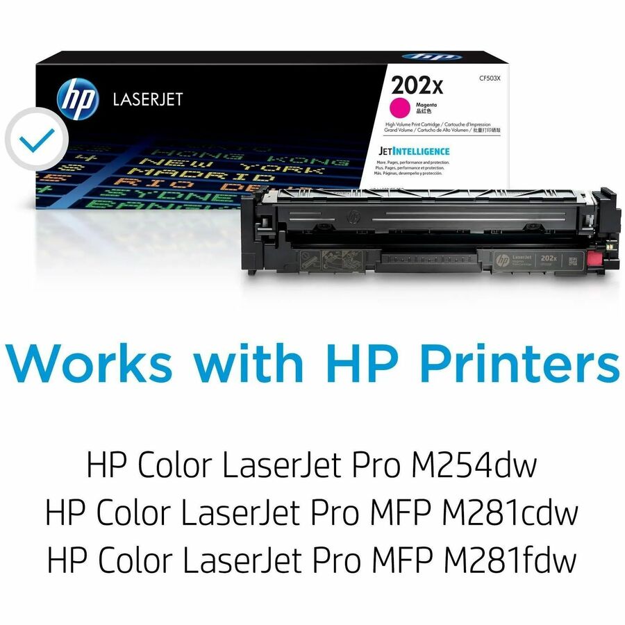 HP 202X, (CF503X) High-Yield Magenta Original LaserJet Toner Cartridge