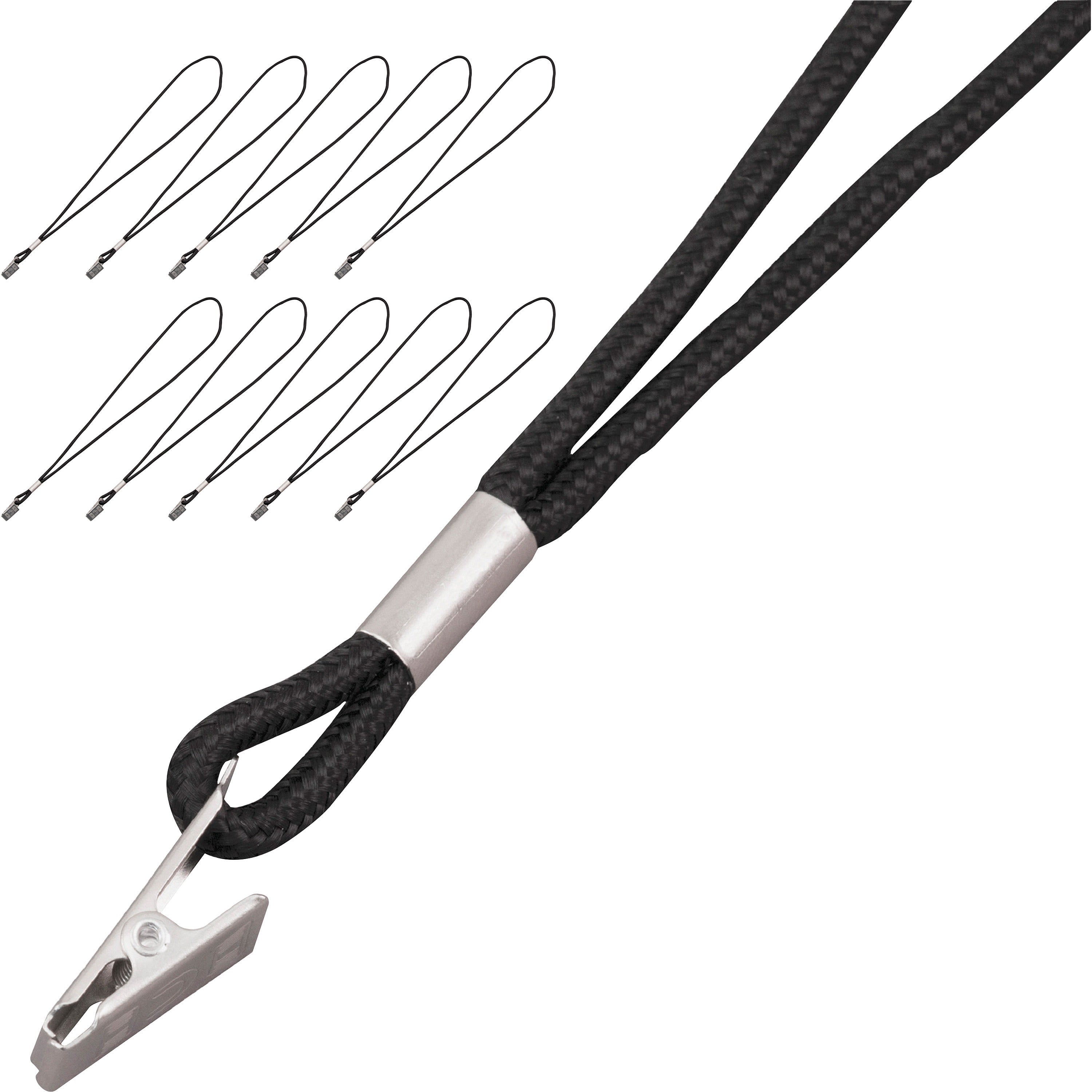 advantus-metal-clip-cord-style-lanyard-20-box-36-length-black-metal_avt75662 - 1
