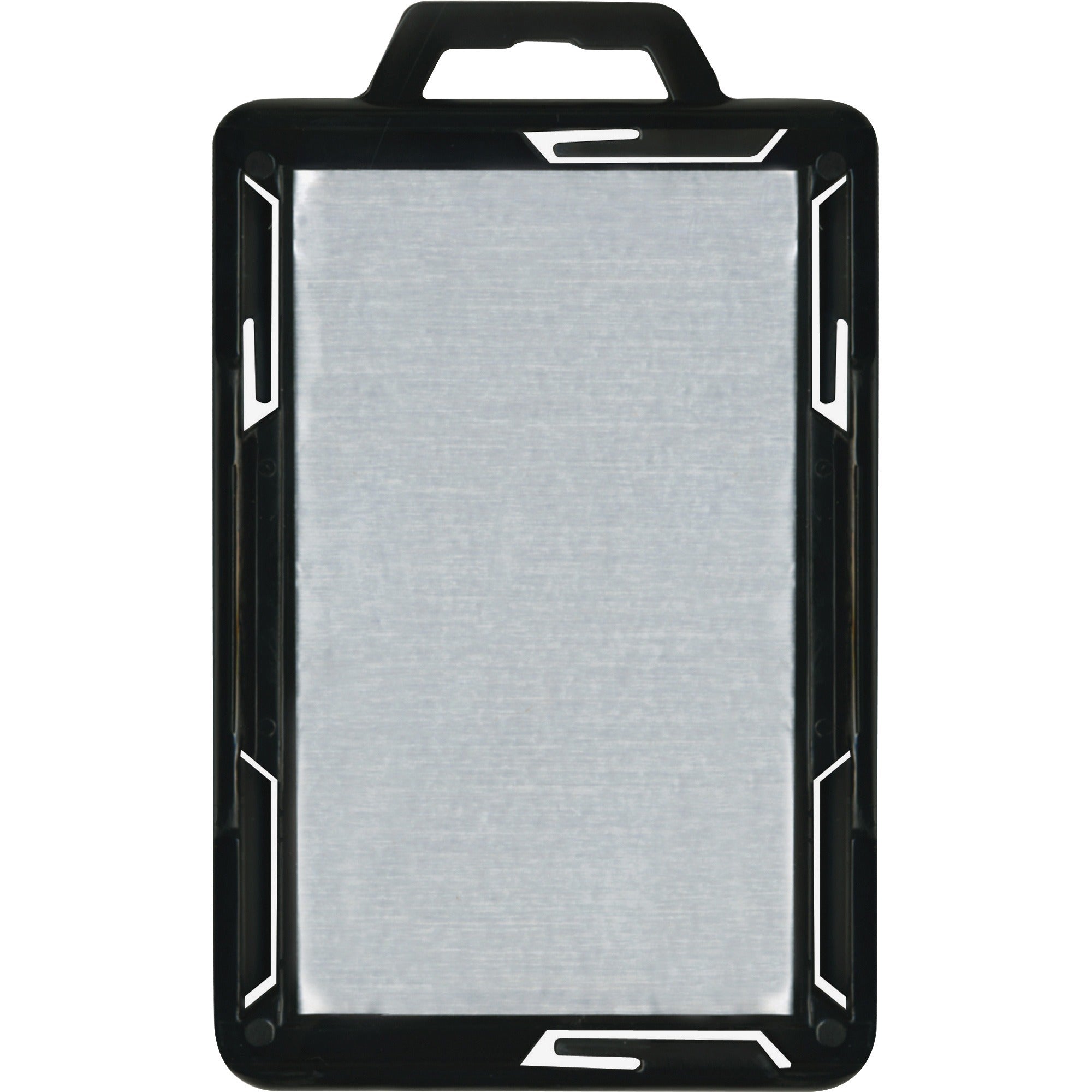 Secure-Two Card RFID Blocking Badge, Horizontal/Vertical, Black 3.68" x 2.38" Holder, 3.38" x 2.13" Insert, 20/Pack