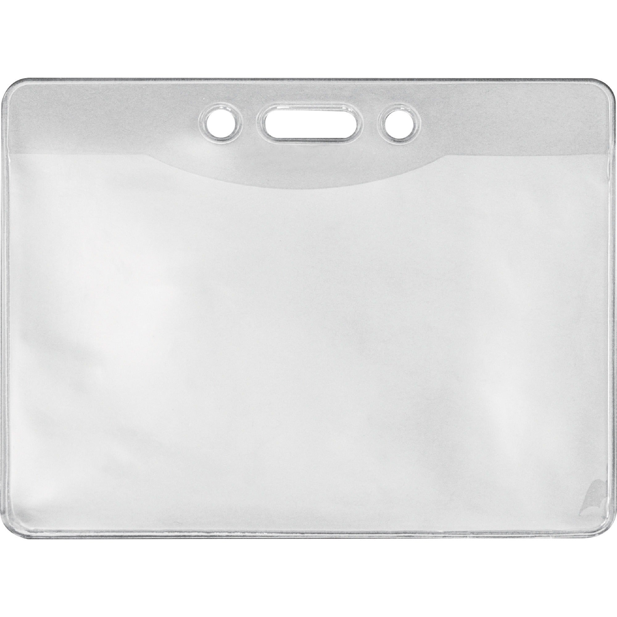advantus-government-military-id-holders-support-4-x-275-media-horizontal-vinyl-50-pack-clear-durable_avt97096 - 1