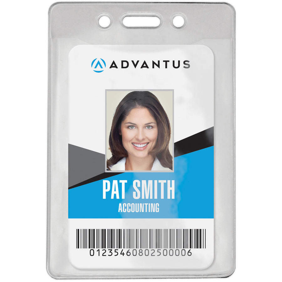 advantus-government-military-id-holders-support-4-x-275-media-horizontal-vinyl-50-pack-clear-durable_avt97096 - 4