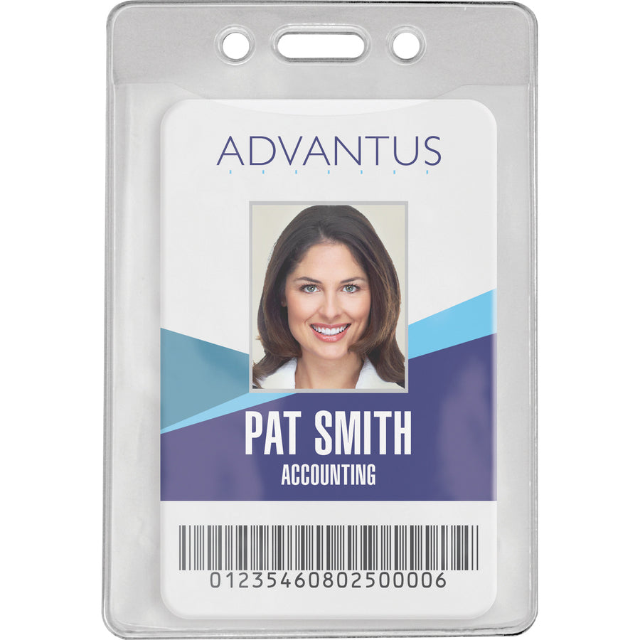 advantus-government-military-id-holders-support-288-x-388-media-vertical-vinyl-50-pack-clear-durable_avt97097 - 2