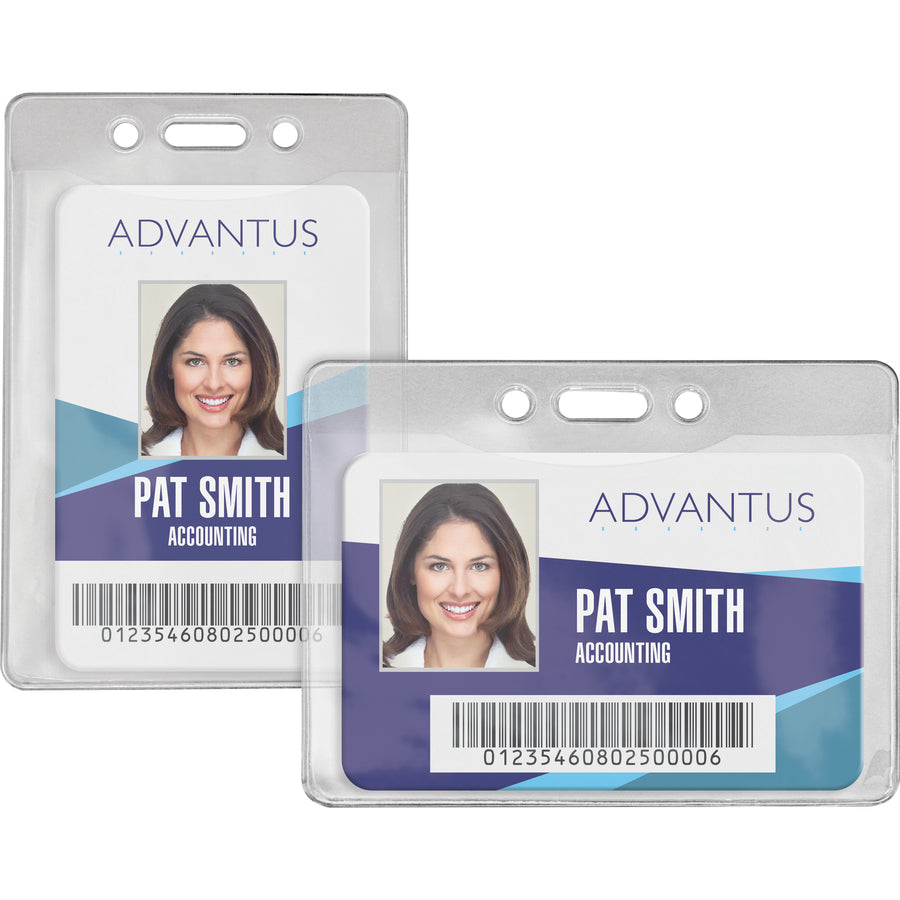 advantus-government-military-id-holders-support-288-x-388-media-vertical-vinyl-50-pack-clear-durable_avt97097 - 3