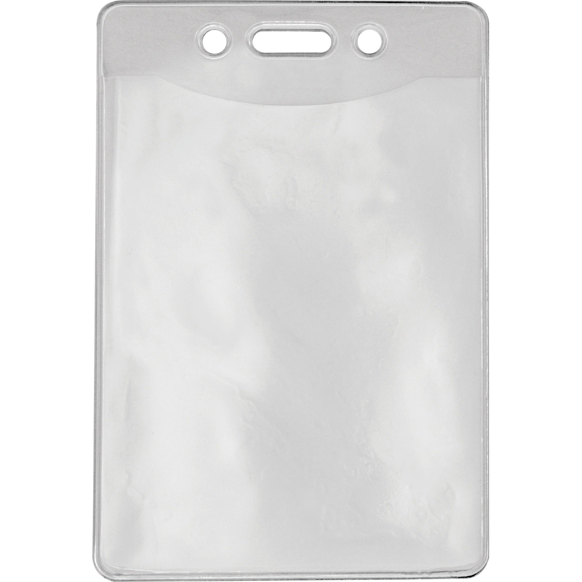 advantus-government-military-id-holders-support-288-x-388-media-vertical-vinyl-50-pack-clear-durable_avt97097 - 1